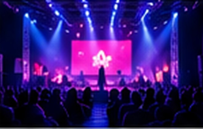Evento con iluminación